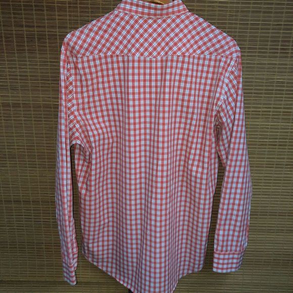 BILLY REID Shirt Button Down PINK WHITE PLAID XXL - Picture 3 of 4